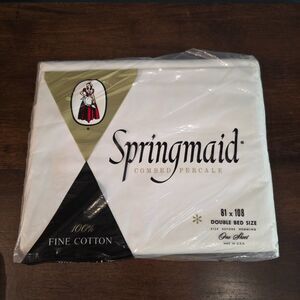 Springmaid 100% Fine Cotton - Luxury Muslin - 81" x 108" - Double Bed Size - NEW